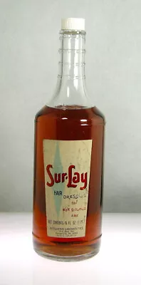 Vintage Sur-Lay  Hair Dressing  Barber Bottle Original Contents 15 • $20