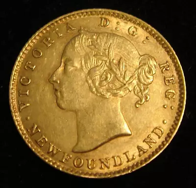 1888 $2 Newfoundland Canada Two Dollars Queen Victoria Gold Coin • $748