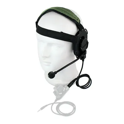 46-60dB Airsoft Mic Boom Z Tactical Radio Earpiece Headset For Bowman Elite II • £19.07