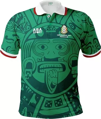 Jersey Large ABA SPORT Mexico National Team World Cup 1998 Football Soccer • $66