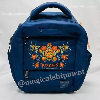 NWT! Disney Parks - 2024 Epcot World Showcase Norway Pavilion Lug Backpack • $135