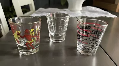 Genuine Vintage Shot Glass Monkey Glass White Stripped Shot Glass • $7.60