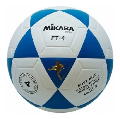 Mikasa FT4 Goal Master Kids Soccer Ball Blue Size 4 WITH DETAILS - USED • $29.95