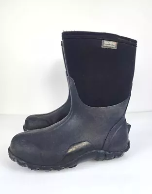 Bogs Men’s Classic Mid Waterproof Boots Black Size 9 M • $60