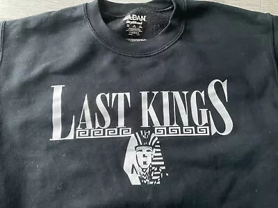 LAST KINGS Sweatshirt Tyga Pharaoh Egyptian Size Small Black • £2.50