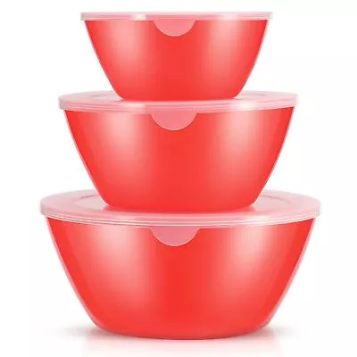 Wehome Mixing Bowls With Lids Set，Plastic Mixing Bowls For Kitchen Preparing，... • $15.99