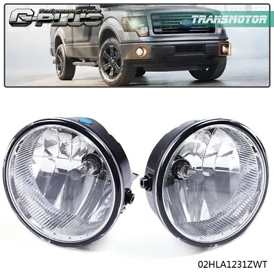 Pair Bumper Fog Lights Fit For Ford 2009 2010 2011 2012 2013 2014 F150 F-150 Set • $21.44