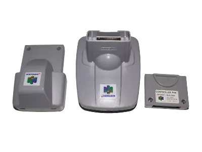 Genuine Nintendo 64 N64 Controller Transfer Rumble And Memory Pack Card Pak • $89.90