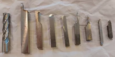 Lot Of Metal Lathe Tooling Tool Bits & 1 Mill Bit • $17.95