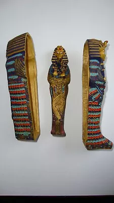 Egyptian Figure Model Complete With Scary Mummy In Sarcophagus Halloween Novelty • £14