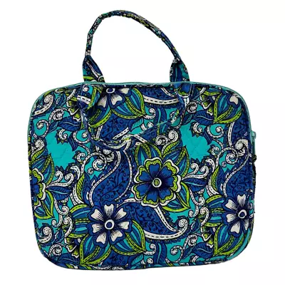 Vera Bradley Padded Zippered Sleeve Bag E-Reader Kindle Blue Green  • $12.88