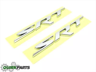 Dodge Charger Challenger Viper 300 Srt Srt8 Chrome Emblem Nameplate Set/2 Mopar • $65.25