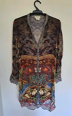 Camilla Franks Embellished Button Down Shirt Dress $4 EXPRESS Size Extra Small  • $399