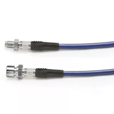 Vw Bug Front Brake Hose Blue Stainless Steel 23  Long Wider Beam 1956-64 Pr • $59.95