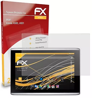 AtFoliX 2x Screen Protection Film For Acer Iconia A500 A501 Matt&shockproof • £16.89