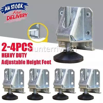 $16.50 • Buy 2-4 Adjustable Furniture Leg Leveler Heavy Duty Cabinet Leveling Feet Heavy Duty