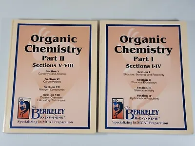 Organic Chemistry Part 1&2 PB The Berkeley MCAT Preparation  CLEAN   14E • $32