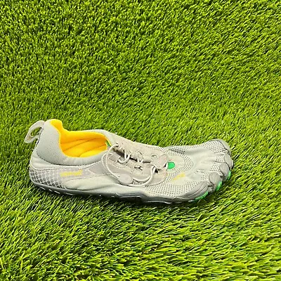 Vibram Five Fingers Womens Size 8 Gray Yellow Athletic Barefoot Shoes W355 • $59.99