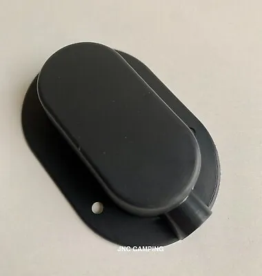 Caravan Motorhome Cable Entry Cover Solar Satellite Aerial Air Con Black JE986 • £3.25