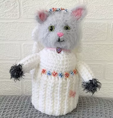 £9.99 • Buy Cat - Hand Crochet Toilet Roll Cover