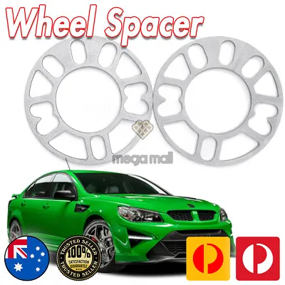 Wheel Slip On Spacers 5 Mm 5x120 CB 69.5 Mm 2Pcs For Holden Commodore • $49.99