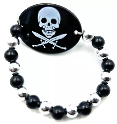 Gasparilla Skulls Jolly Roger Mardi Gras Bracelet Carnival  Party • $4.95