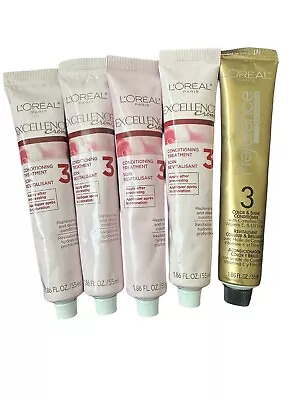 Lot Of 4 Loreal Paris Excellence Creme Conditioning Hair Treatment 1 Preference • $34.95