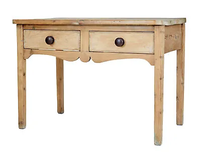 Rustic 19th Century Victorian Pine Kitchen Table • $814.56