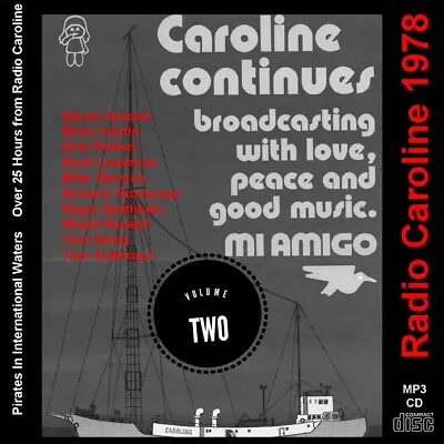 Pirate Radio Caroline 1978 VOLUME TWO Listen In Your Car • £8.99