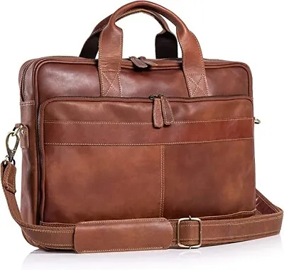 Leather Briefcases Laptop Messenger Bags For Men And Women Best Office Bag • $96.99