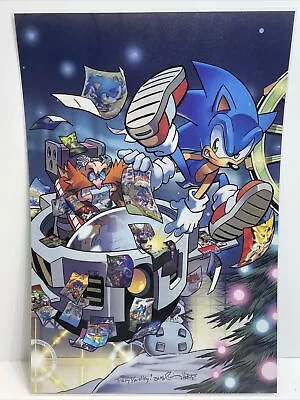 $11.99 • Buy Sonic The Hedgehog 2-Sided Poster Official SEGA Vintage Promo Laminated Poster 7