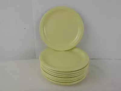 Set 10 Arrowhead Envoy 208 8  Melamine Melmac Plastic Salad Plates Yellow Beige • $24.95