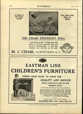 1930 PAPER AD M J Chase Stockinet Doll Madmar Puzzles  • $19.99