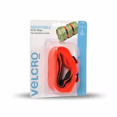 VELCRO Brand 645 X 25mm High Vis Strap With Buckle - 2 Pack - VL22140 • $16.88