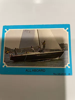 ABBA Trading Cards Australian Scanlens Blue Series -58 All Aboard • $5