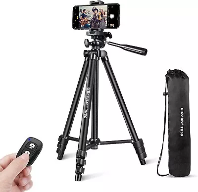 Phone Tripod 51  Adjustable Travel Video Tripod Stand +Cell Phone Mount Holder • $14.98