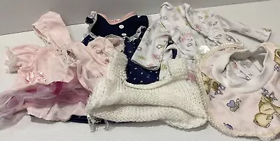 Dolls Clothes Baby Doll Lot 2 Cute Dressing Gown Dress Singlet Bibs & More Kids • $29.95