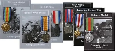 REPRODUCTION 6 Miniature WW1 & WW2 War Medals 18-23mm *[6MED] • $37.32