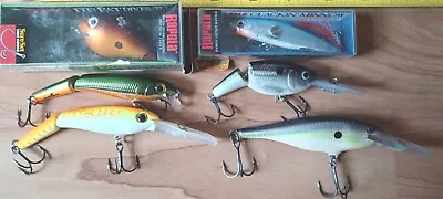 Fishing Lure Lot Walleye Bass Rapala DT Fat Shad Rap Clackin Minnow Storm Minnow • $7.99