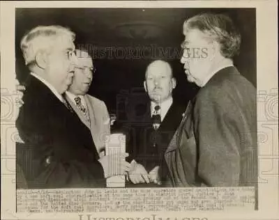 1948 Press Photo John L. Lewis And Mine Officials Negotiate For New Contract DC • $29.88