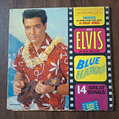 Elvis Presley Blue Hawaii Vinyl 12  Album - LP Record Music Programming Tub6 • $5.95