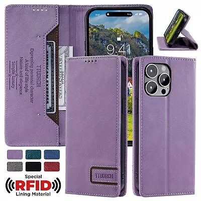 £5.36 • Buy Flip Leather Card Wallet Phone Case For IPhone 14 13 12 11 Pro Max XS  XR 7 8 SE