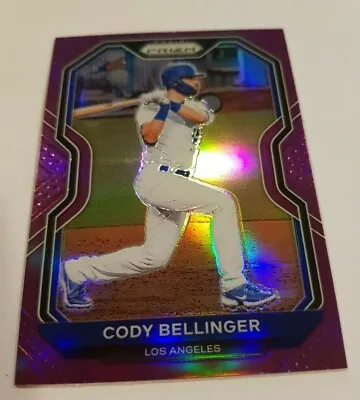 2021 Panini Prizm - ' Cody Bellinger - Los Angeles Dodgers ' - Purple Parallel • £4.99