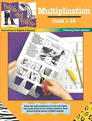 Multiplication Facts 1-12 (Puzzles And Practice Series)  Very Good Book Hoffman • $7.45