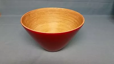 Core Bamboo Spun Bamboo / Pressed Bamboo Red Lacquer-ware Serving Bowl   • $19.99