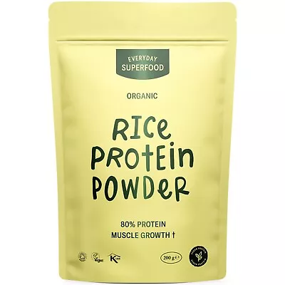 Organic Rice Protein Powder 80% Rice Protein Unflavoured Vegan Protein Powder • £25.95