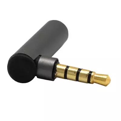 Right Angle 3.5mm Male To 3.5mm 90 Gold Stereo Headphone Audio Adapter • £4.91