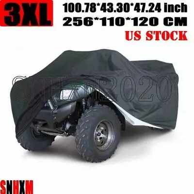 XXXL ATV Quad Bike Cover Black For Honda Rancher 350 400 420 4x4 ES • $39.68