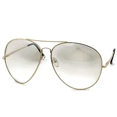 XXL Big Huge Extra Large Aviator Glasses Hipster Vintage Style Retro Clear Lens • $10.99