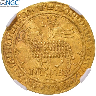 $10230 • Buy [#899710] Coin, France, Jean II Le Bon, Mouton D'or, 1355, Pontivy's Hoard, NGC,